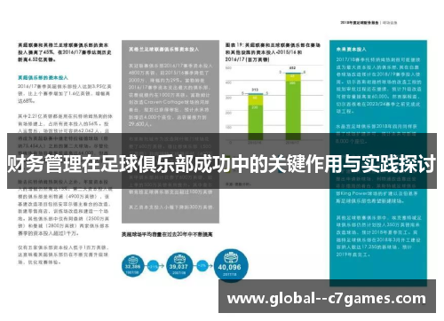 财务管理在足球俱乐部成功中的关键作用与实践探讨 财务管理在足球俱乐部成功中的关键作用与实践探讨